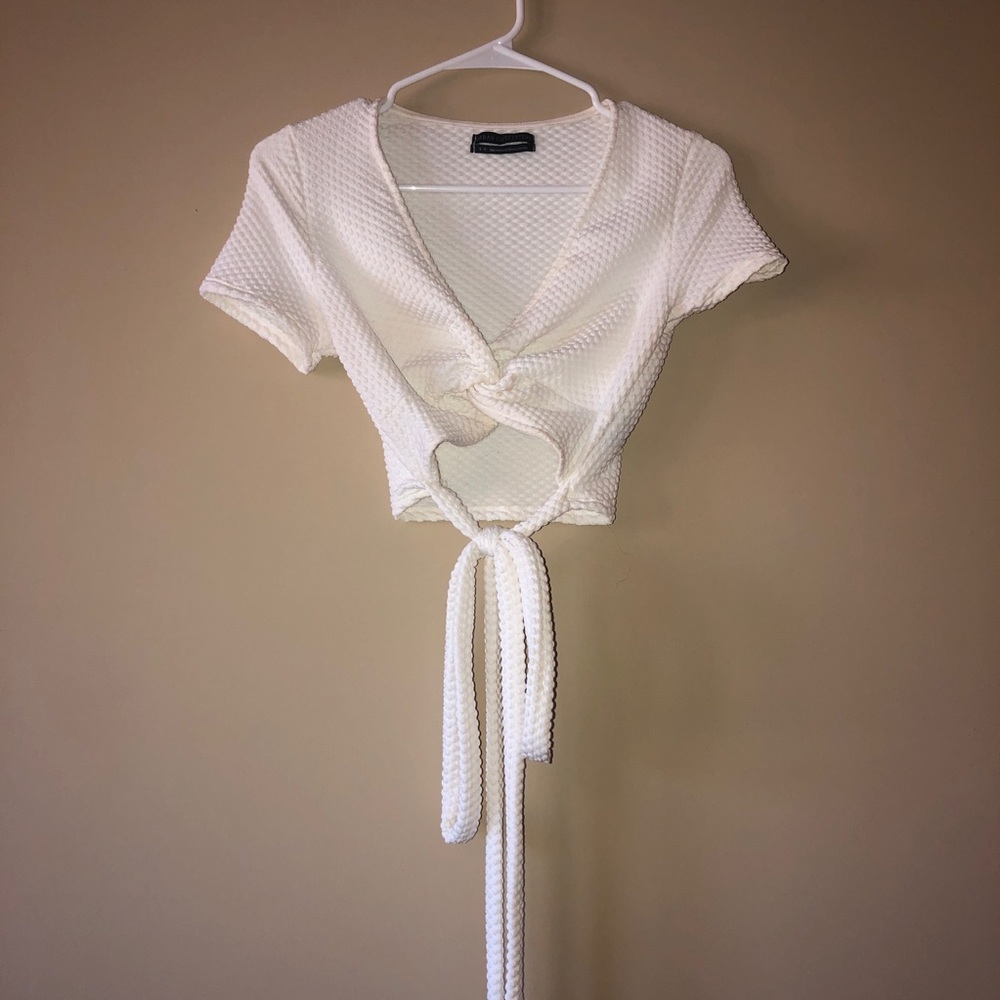 Urban Outfitters Twist Front Wrap Top